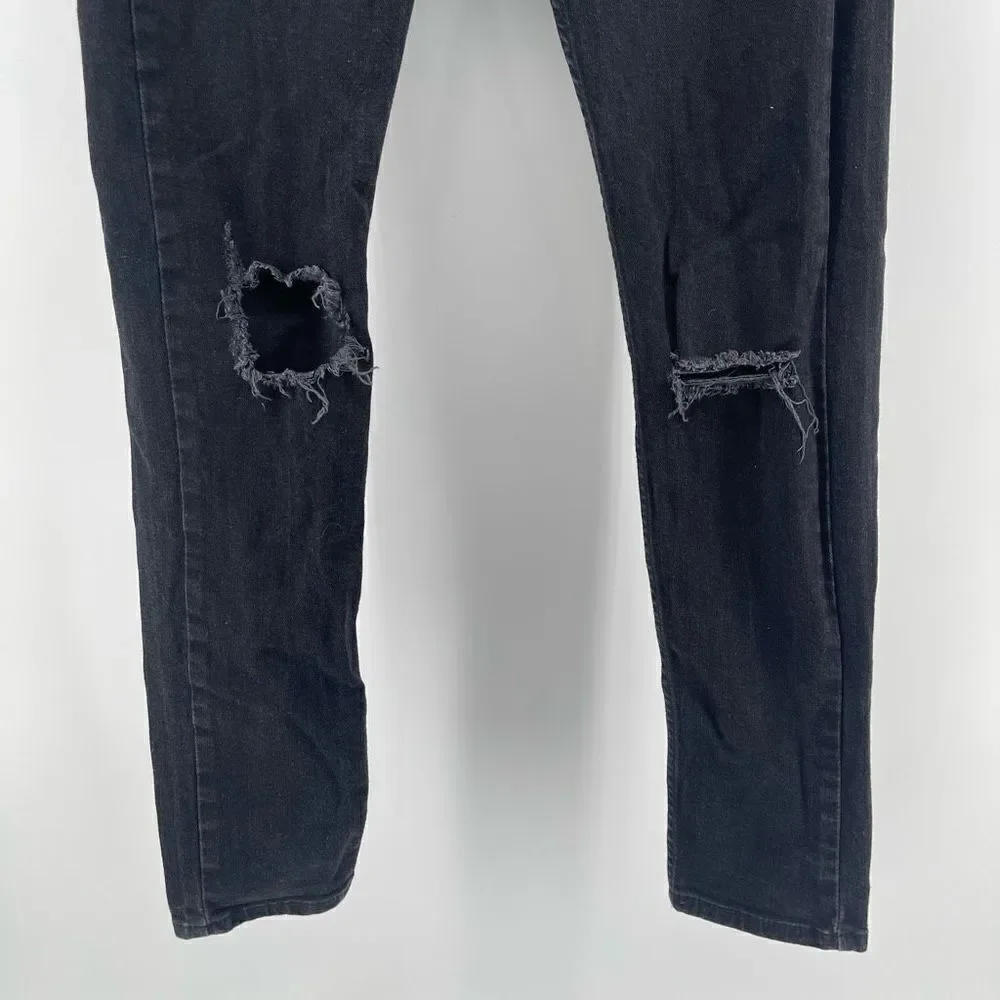Levi’s 510 Men’s Skinny Fit Black Distressed Denim Jeans Waist 29 Length 32
